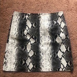 Snake skin skirt